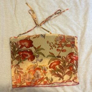 floral tube top